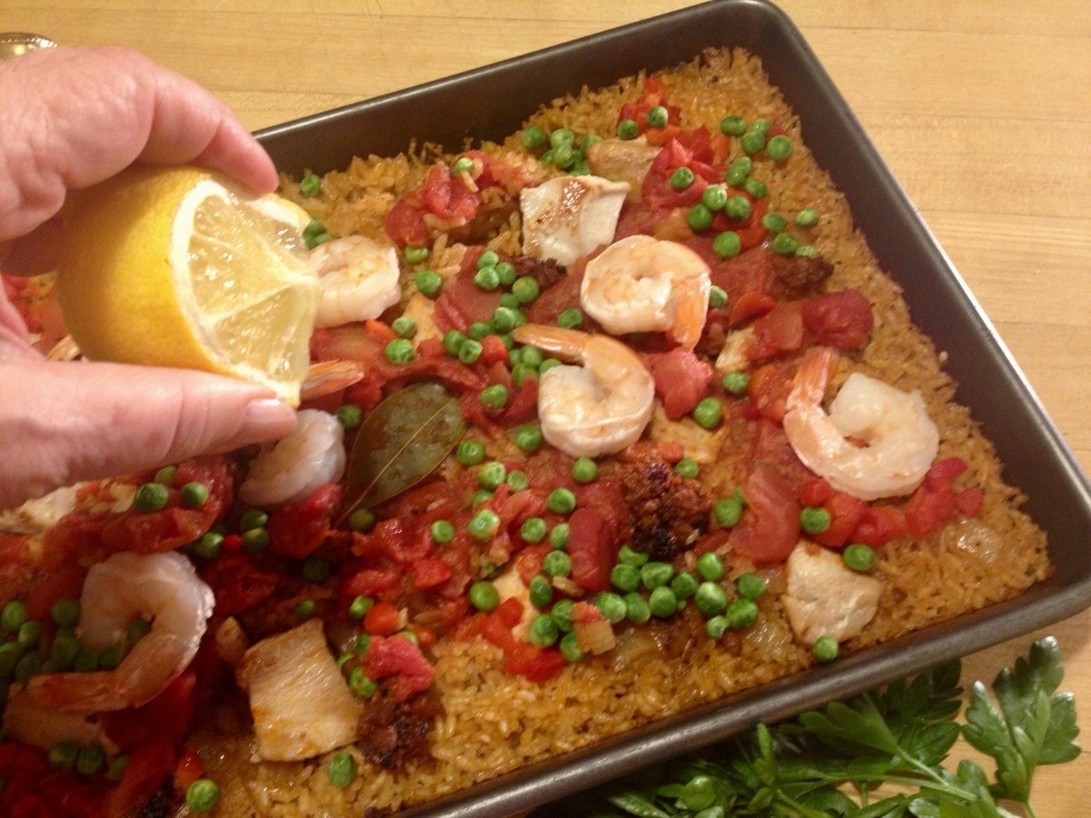 Simple Sheet Pan Paella